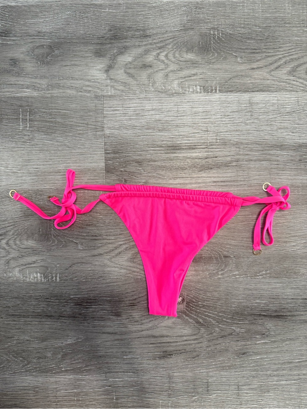 Tie-Side Hot Pink Bikini Bottom